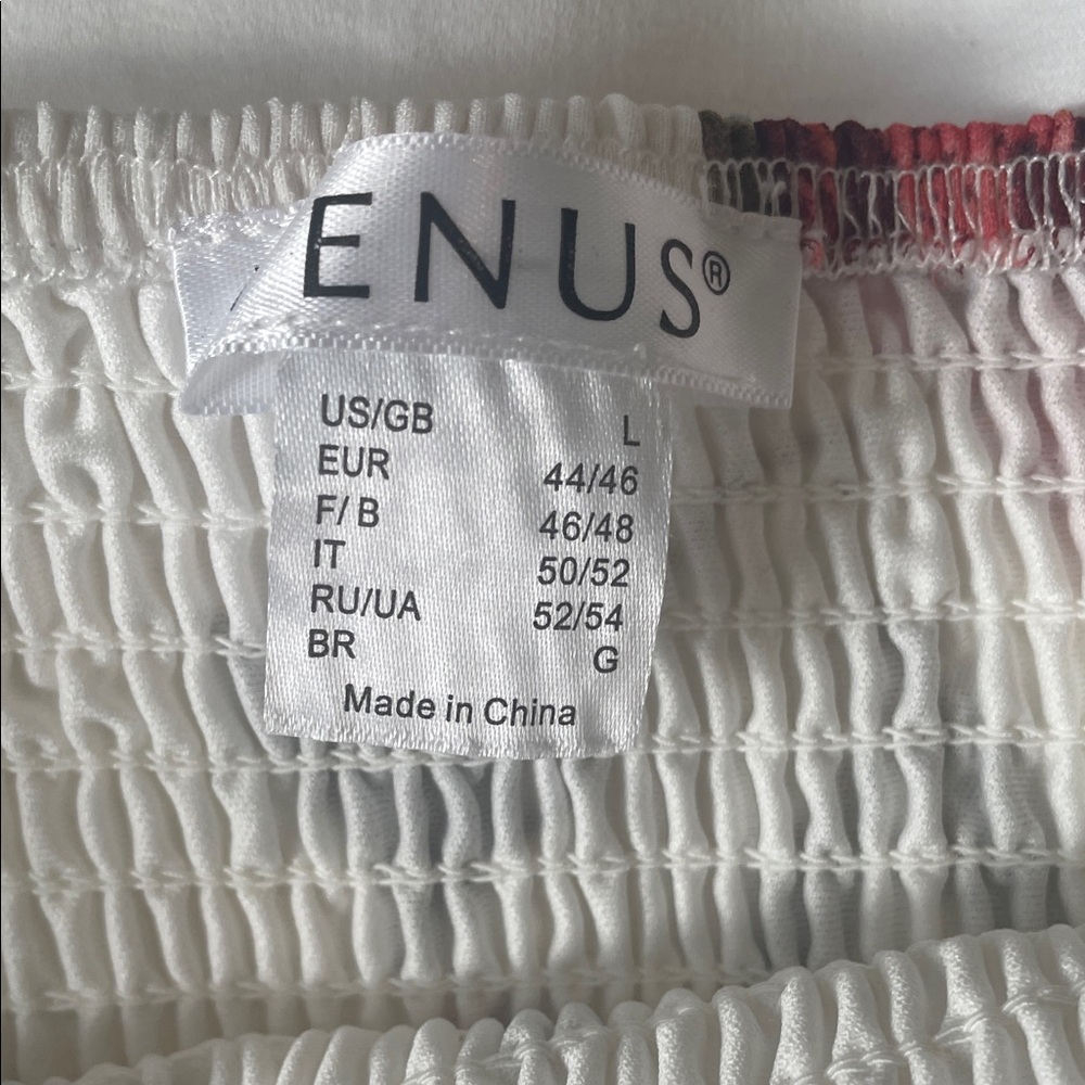 VENUS Strapless Dress with Floral Design - Picture 2 of 4